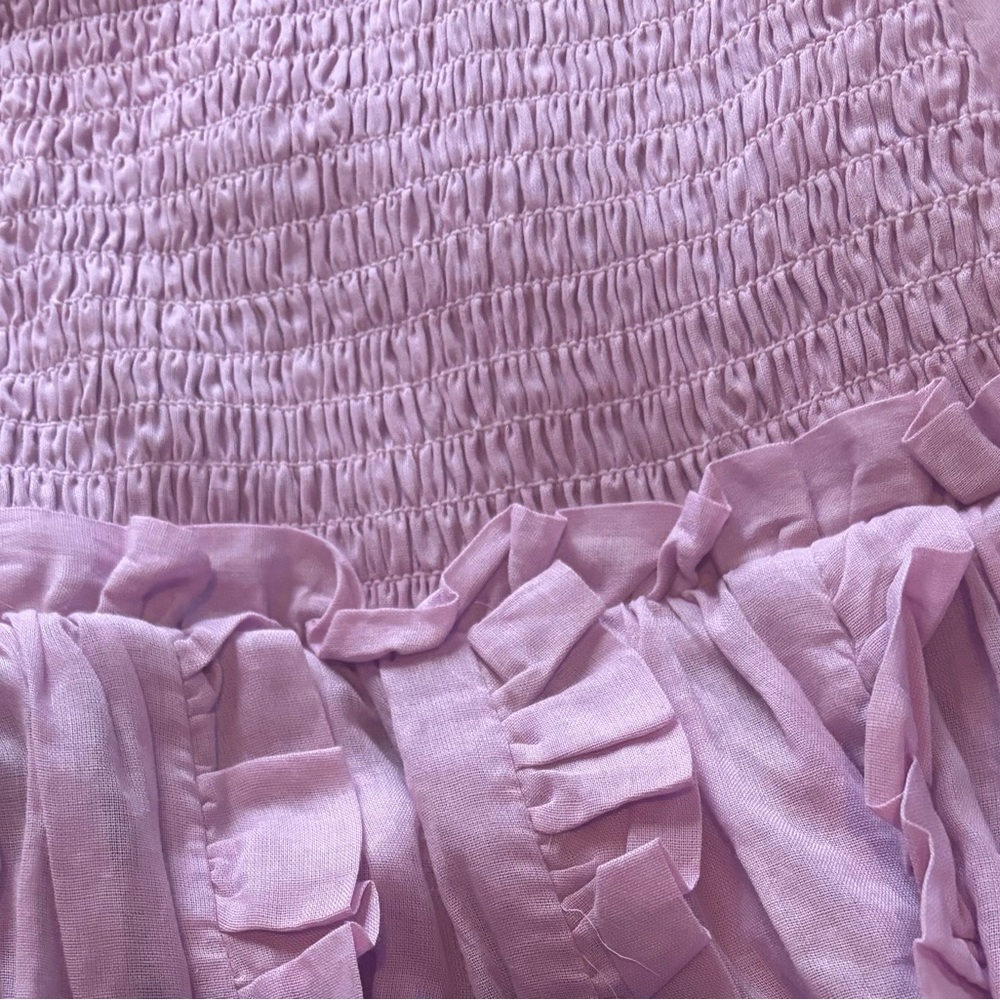 Lavender Ruffled Blouse